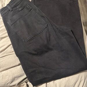 Classic Black Wide-Leg Jeans